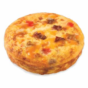 EGG BAKES! Cheddar, Mushroom & Bacon Crustless Quiche