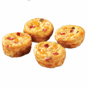 EGG BITES! Cheese & Bacon Mini Crustless Quiches